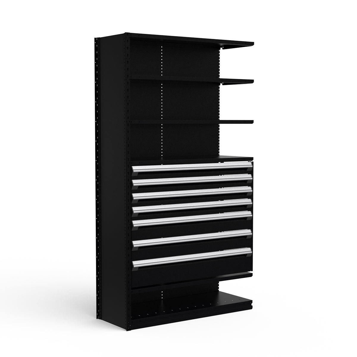Shelving with Drawers - 36"H Drawer Bank - 7 drawers (Add-On)