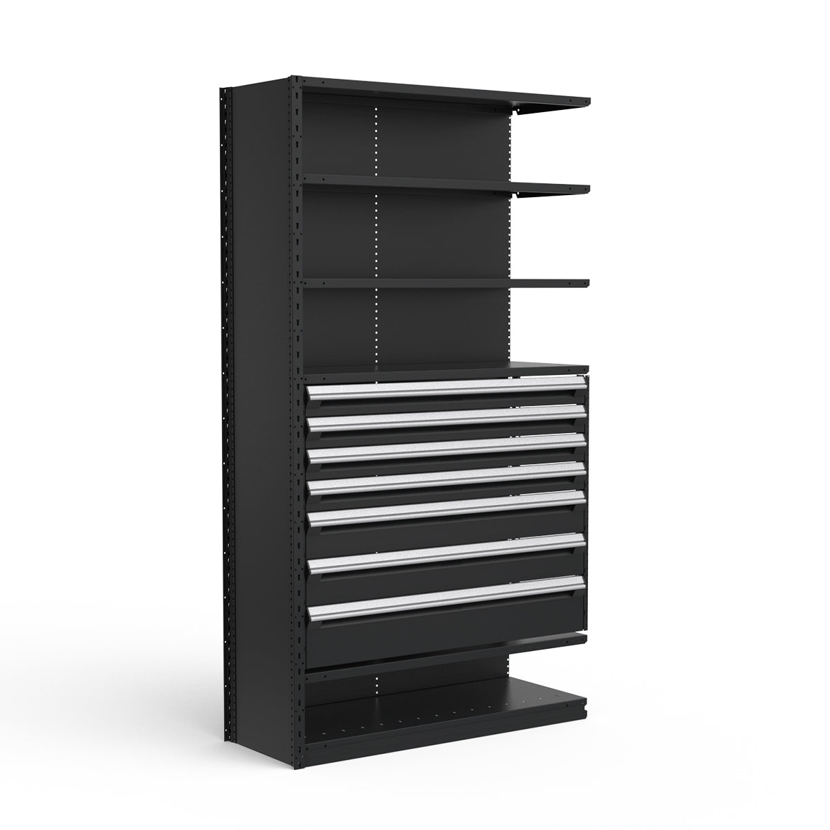 Shelving with Drawers - 36"H Drawer Bank - 7 drawers (Add-On)