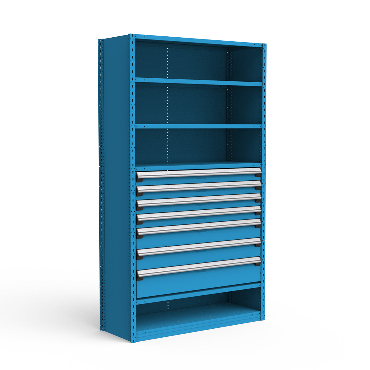 Shelving with Drawers - 36"H Drawer Bank - 7 drawers (Starter)