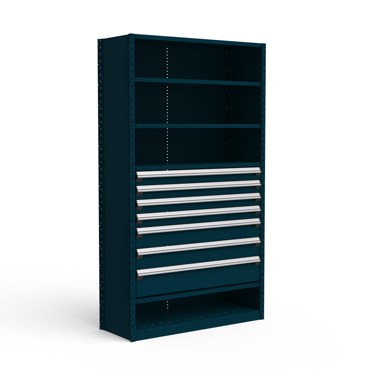 Shelving with Drawers - 36"H Drawer Bank - 7 drawers (Starter)