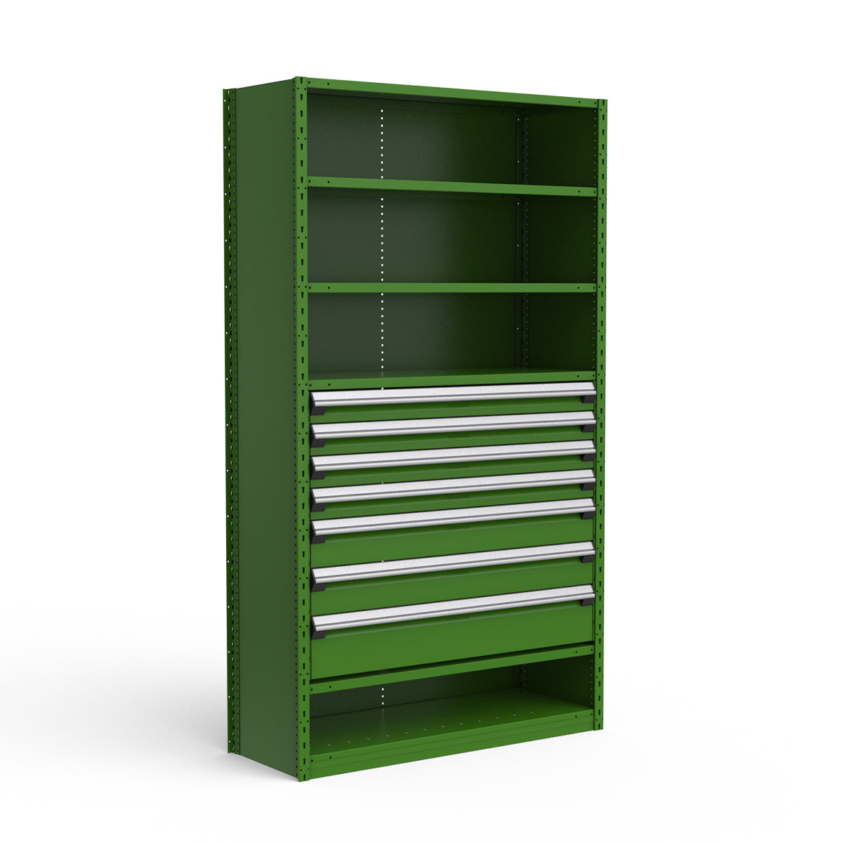Shelving with Drawers - 36"H Drawer Bank - 7 drawers (Starter)