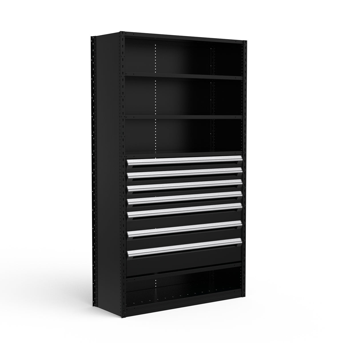 Shelving with Drawers - 36"H Drawer Bank - 7 drawers (Starter)
