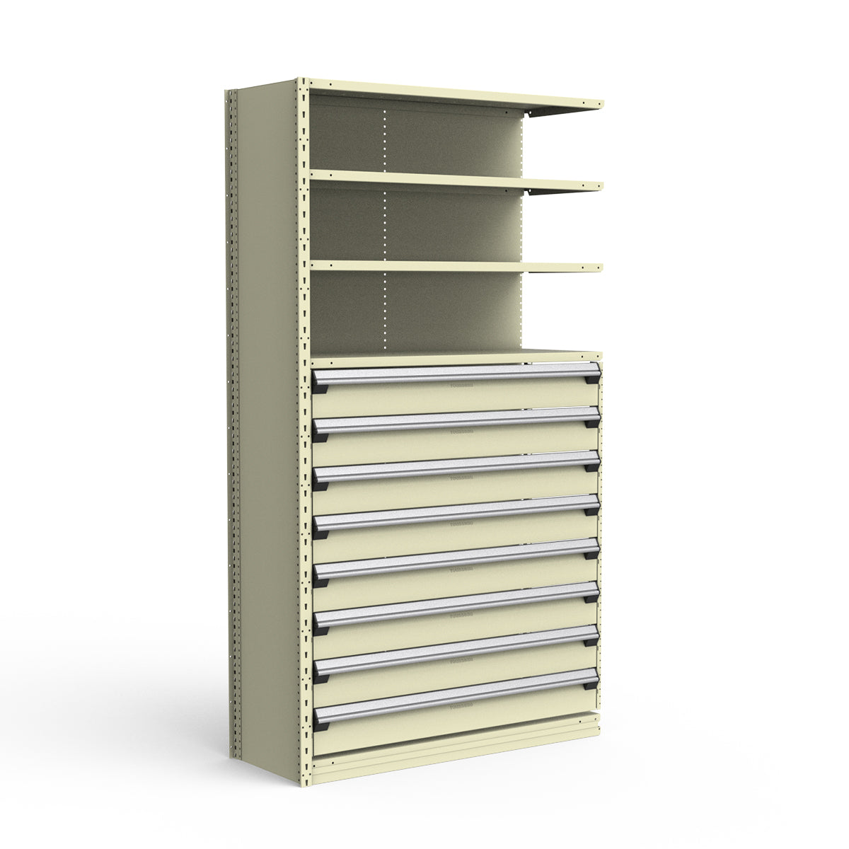 Shelving with Drawers - 48"H Drawer Bank - 8 drawers (Add-On)
