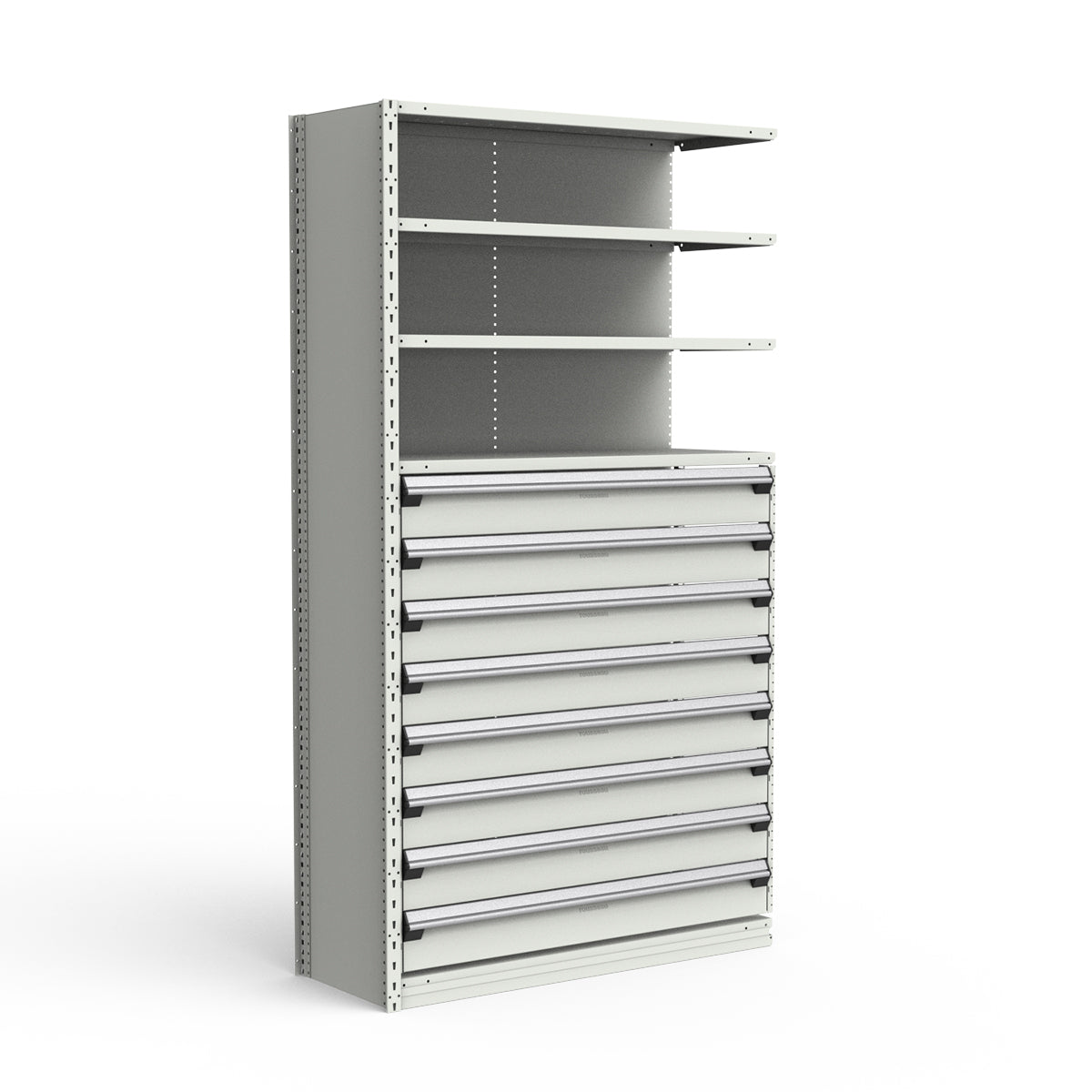 Shelving with Drawers - 48"H Drawer Bank - 8 drawers (Add-On)