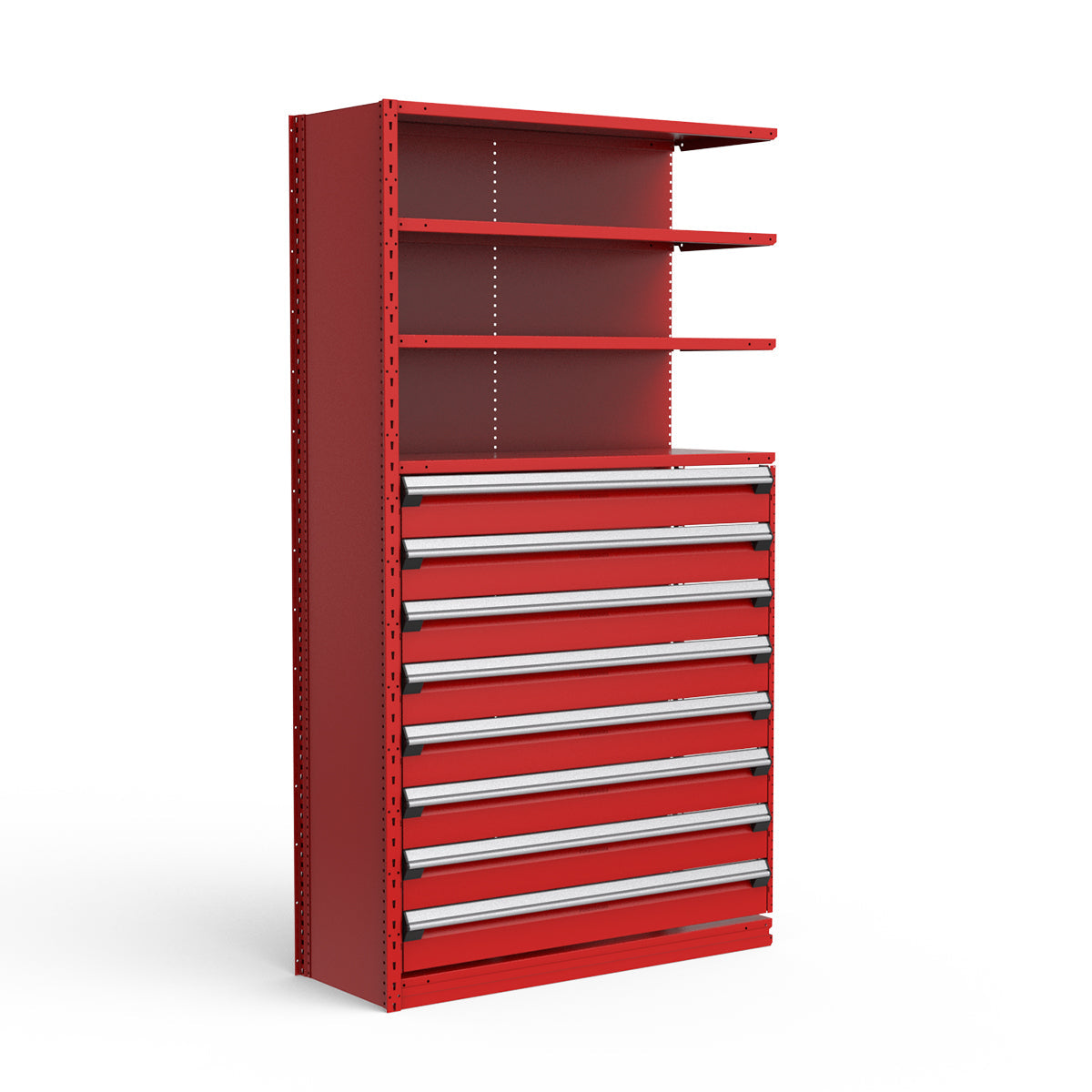 Shelving with Drawers - 48"H Drawer Bank - 8 drawers (Add-On)