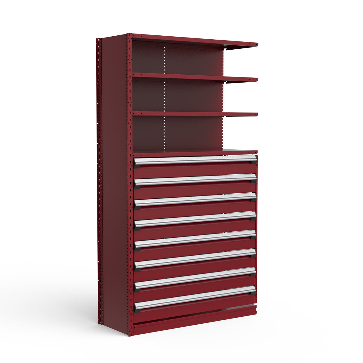 Shelving with Drawers - 48"H Drawer Bank - 8 drawers (Add-On)