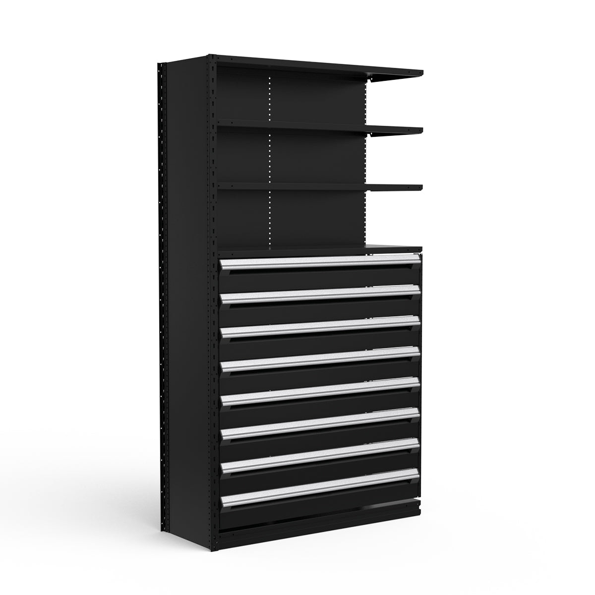 Shelving with Drawers - 48"H Drawer Bank - 8 drawers (Add-On)