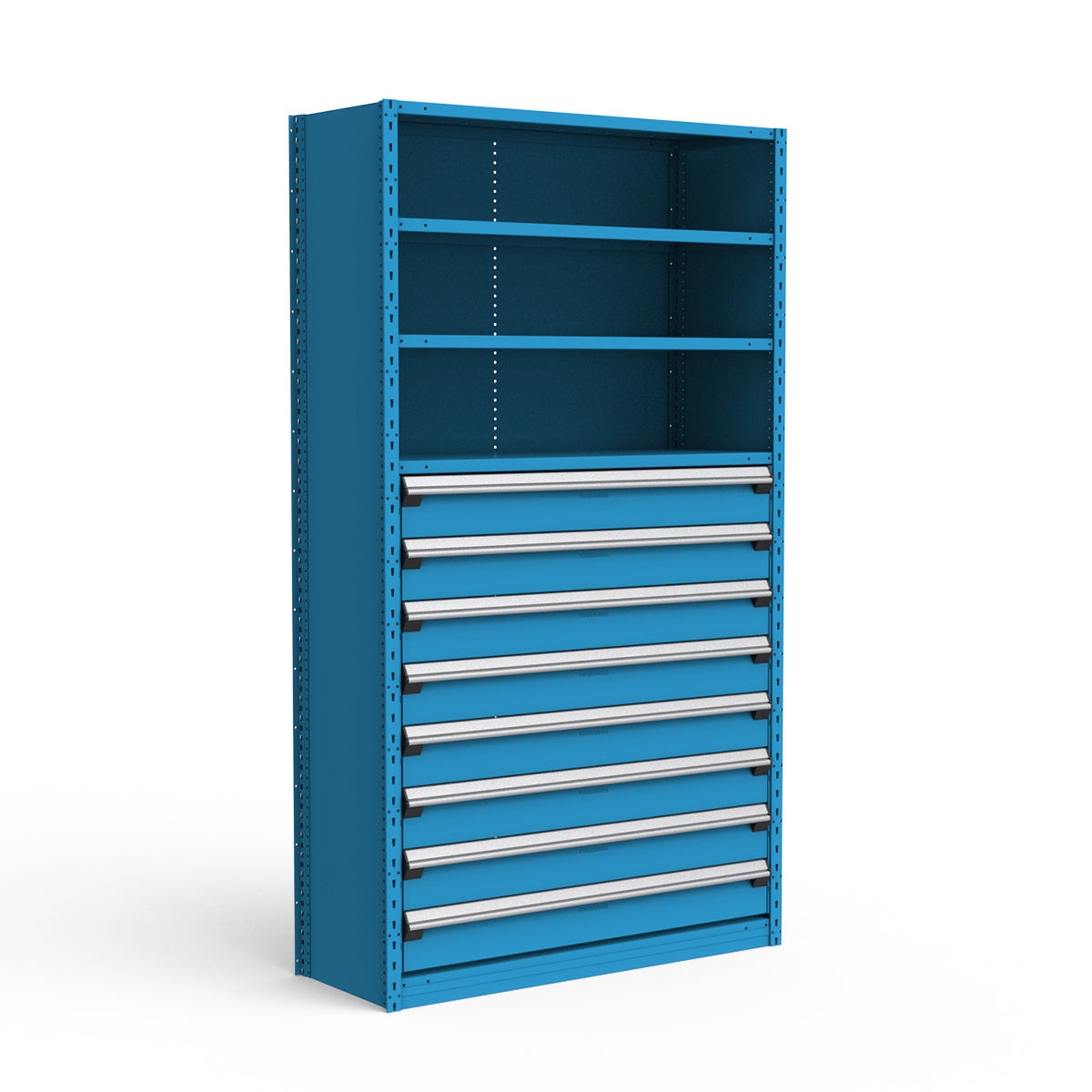 Shelving with Drawers - 48"H Drawer Bank - 8 drawers (Starter)