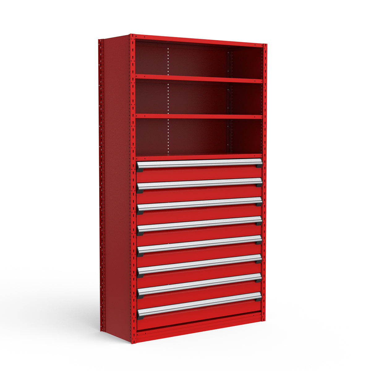 Shelving with Drawers - 48"H Drawer Bank - 8 drawers (Starter)