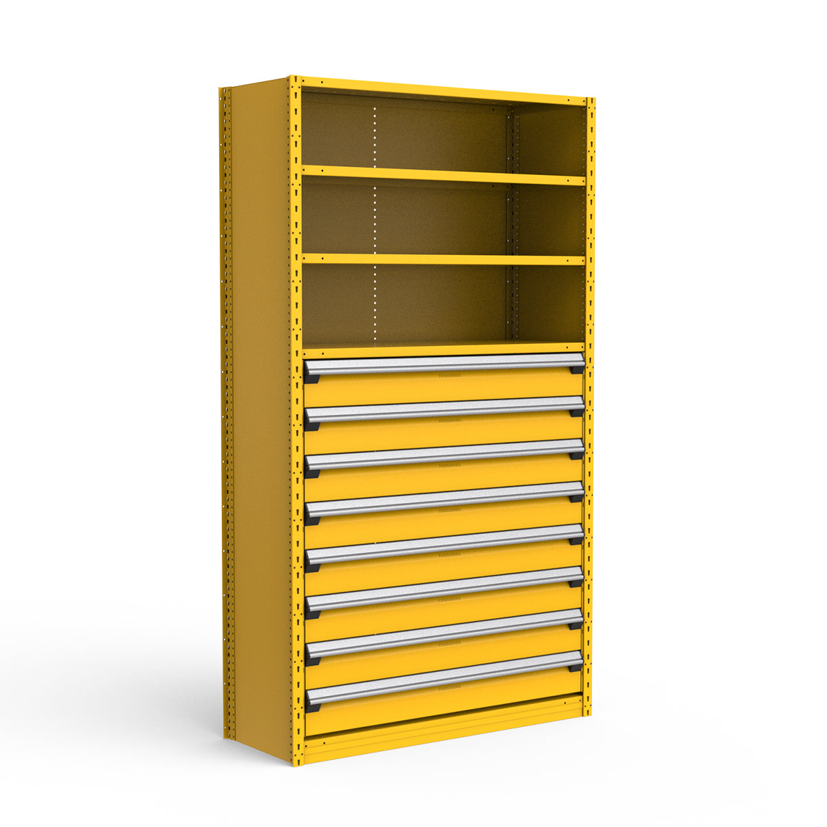 Shelving with Drawers - 48"H Drawer Bank - 8 drawers (Starter)
