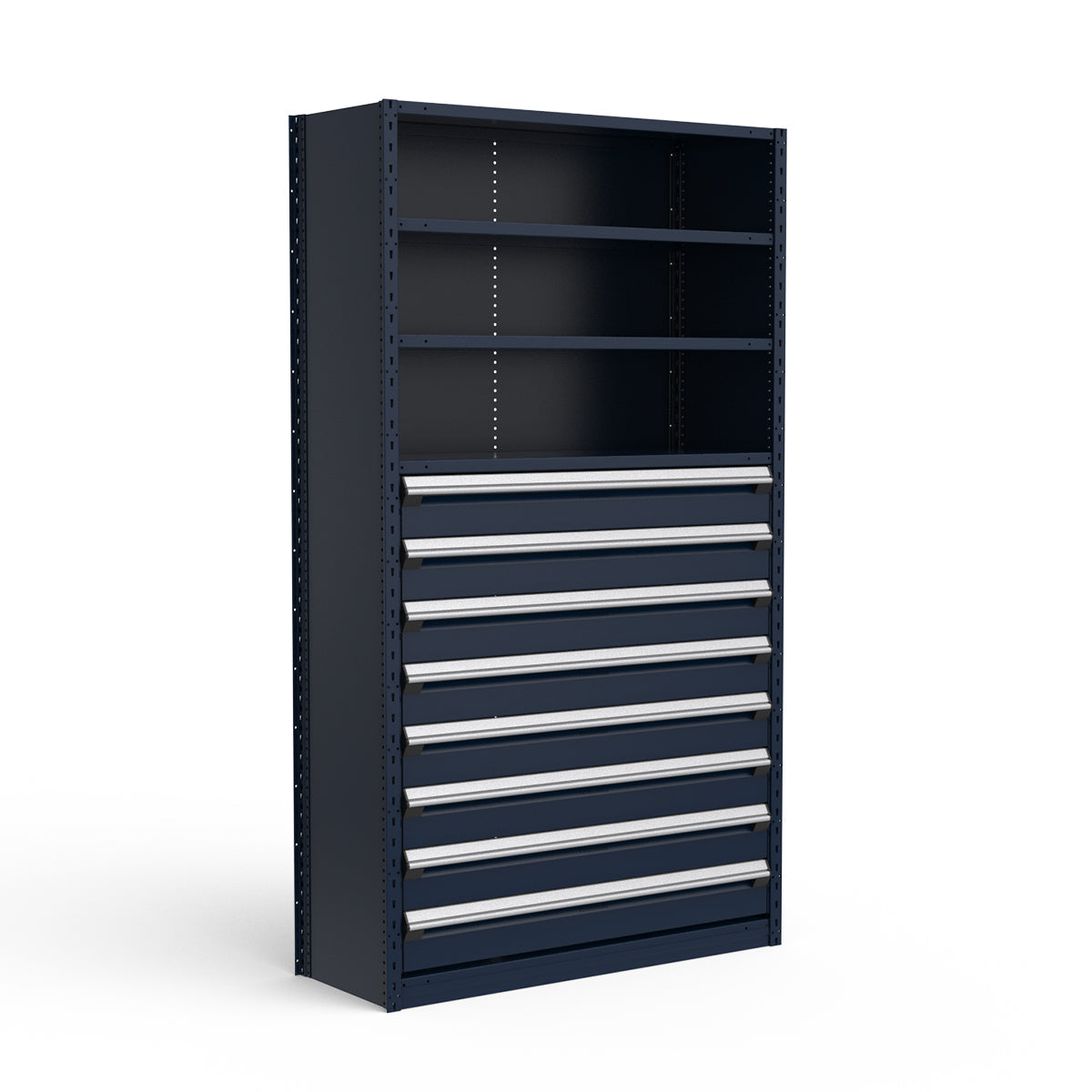Shelving with Drawers - 48"H Drawer Bank - 8 drawers (Starter)