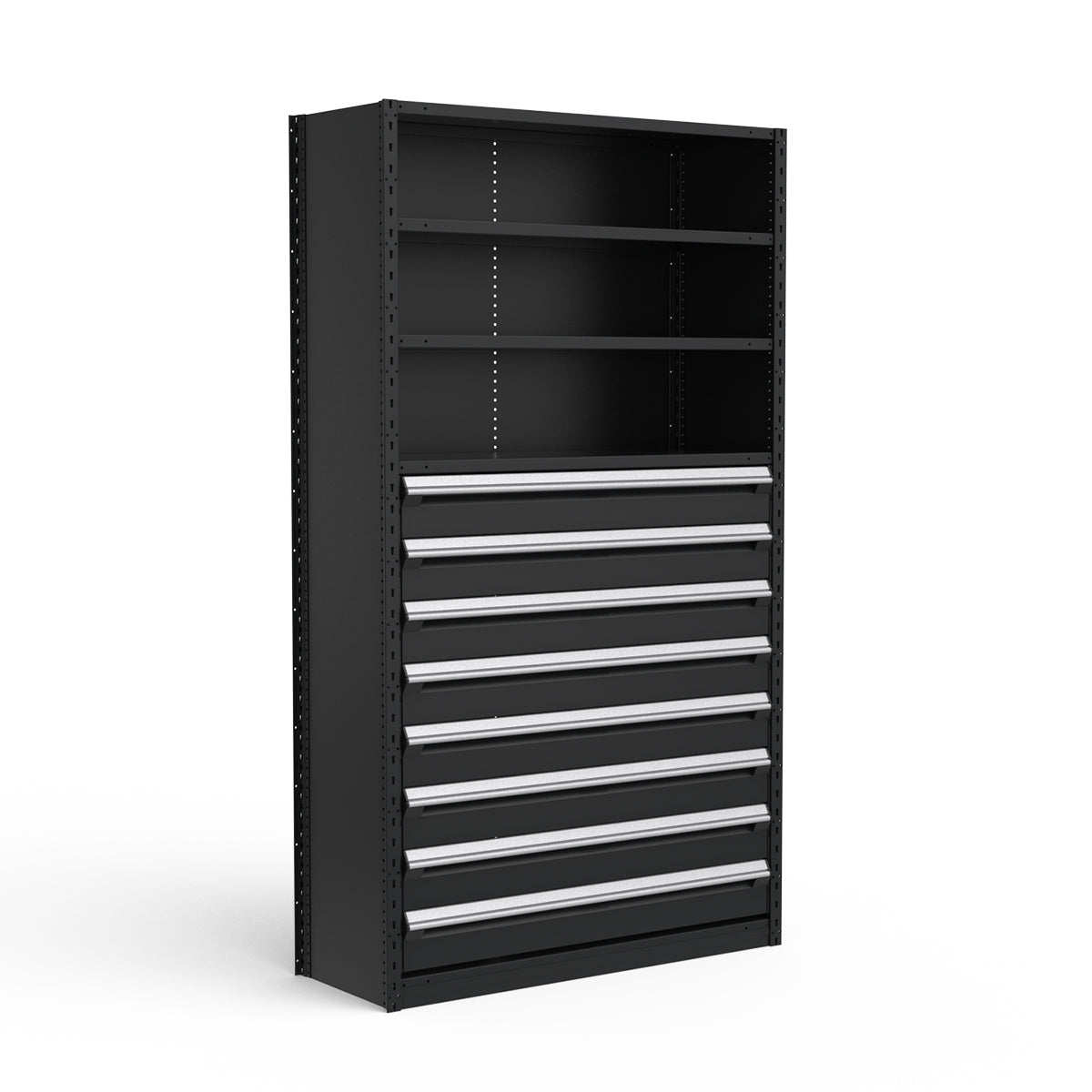 Shelving with Drawers - 48"H Drawer Bank - 8 drawers (Starter)
