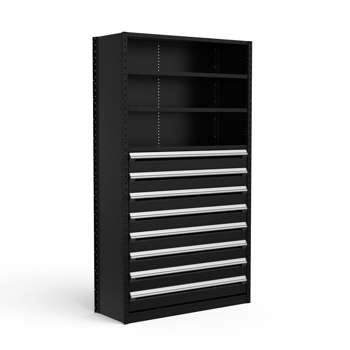 Shelving with Drawers - 48"H Drawer Bank - 8 drawers (Starter)