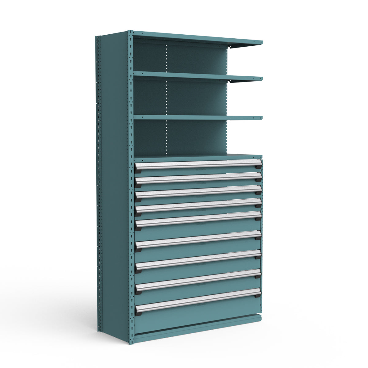 Shelving with Drawers - 48"H Drawer Bank - 9 drawers (Add-On)