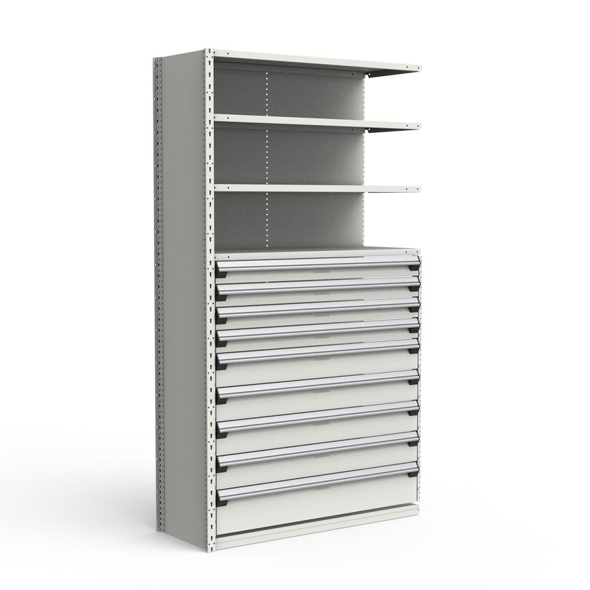 Shelving with Drawers - 48"H Drawer Bank - 9 drawers (Add-On)