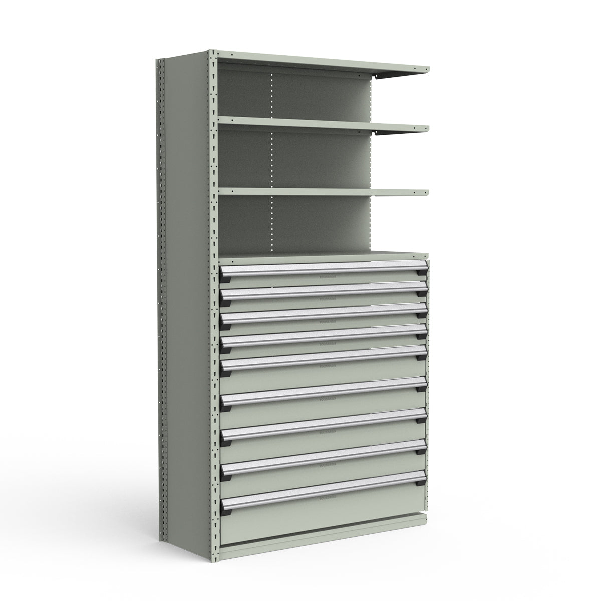 Shelving with Drawers - 48"H Drawer Bank - 9 drawers (Add-On)
