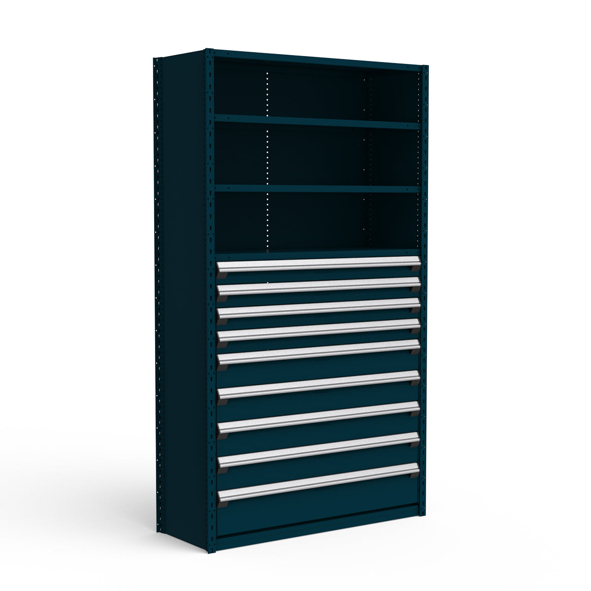 Shelving with Drawers - 48"H Drawer Bank - 9 drawers (Starter)