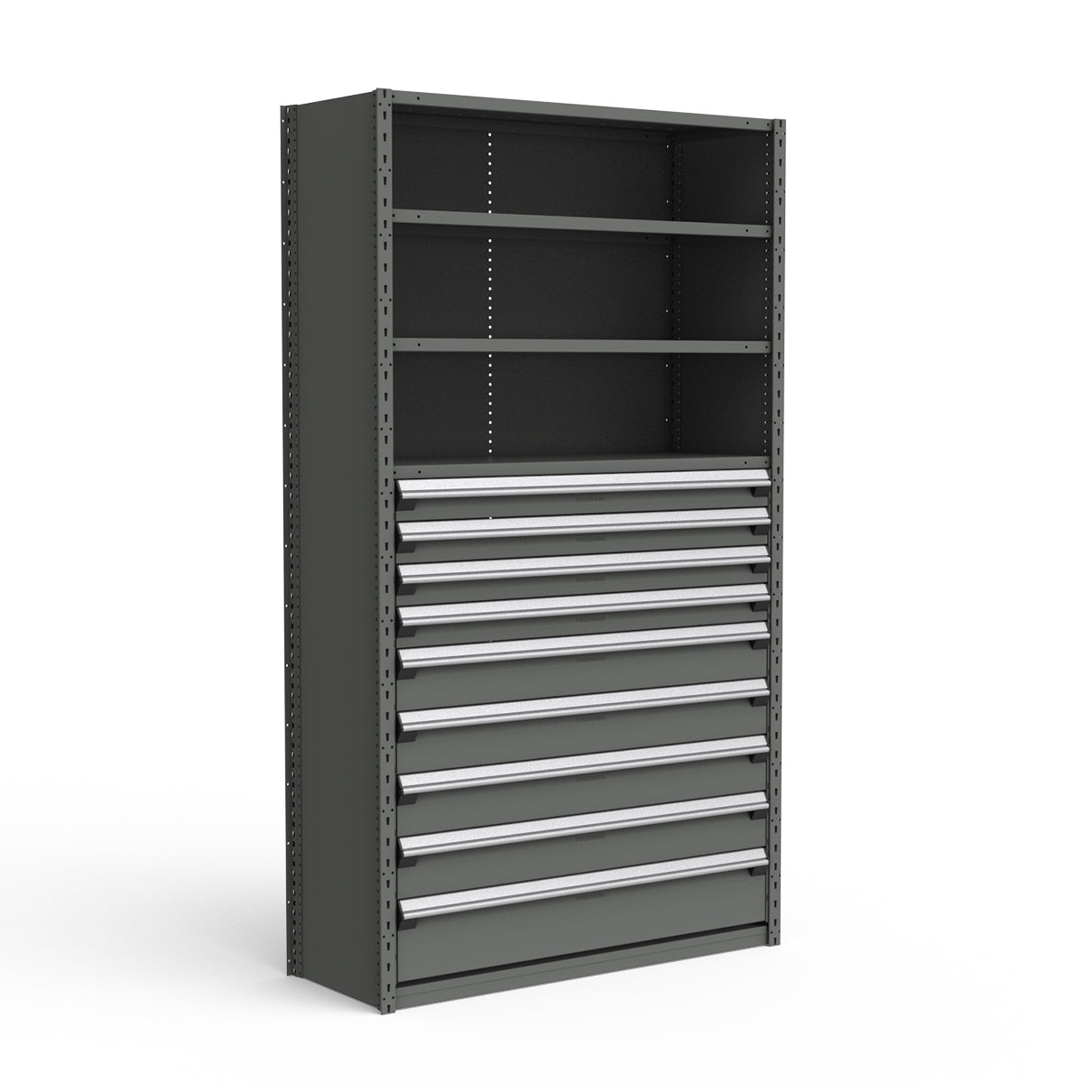 Shelving with Drawers - 48"H Drawer Bank - 9 drawers (Starter)