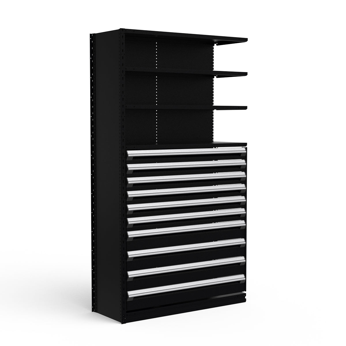Shelving with Drawers - 48"H Drawer Bank - 10 drawers (Add-On)