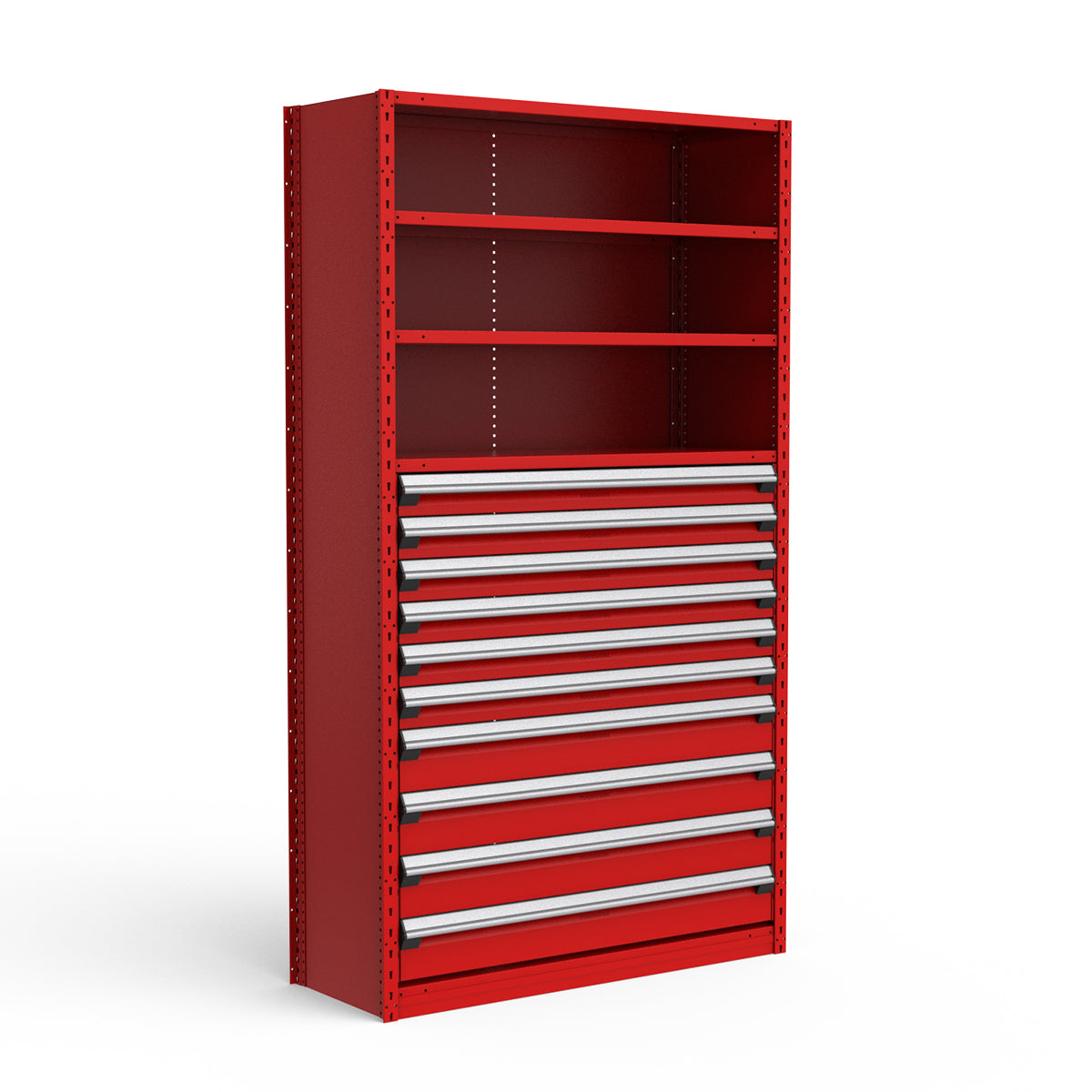 Shelving with Drawers - 48"H Drawer Bank - 10 drawers (Starter)