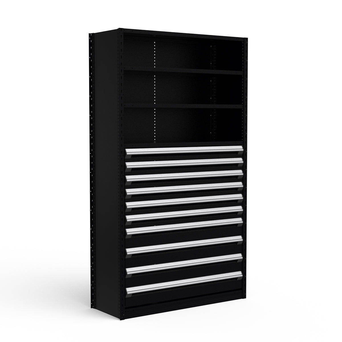 Shelving with Drawers - 48"H Drawer Bank - 10 drawers (Starter)