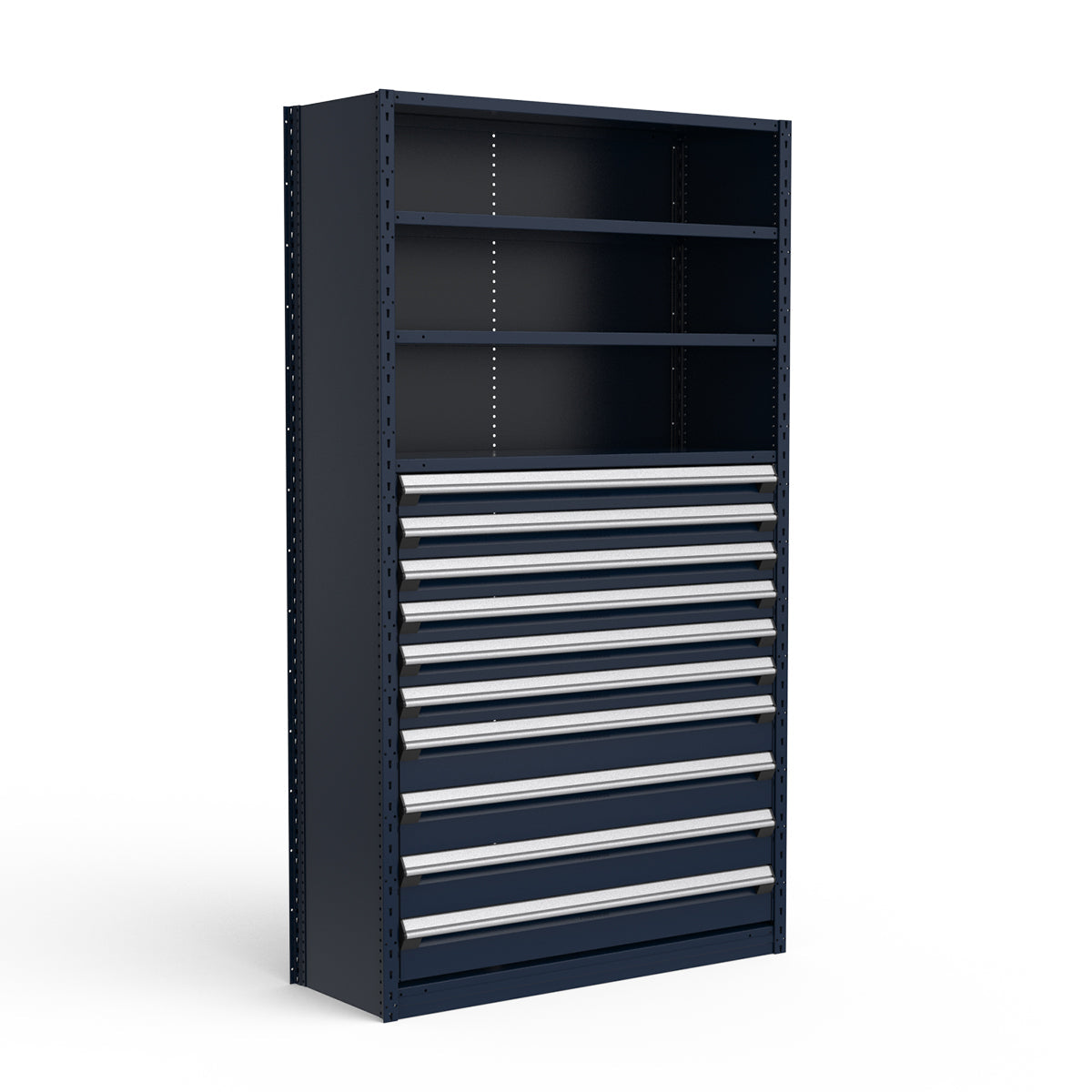 Shelving with Drawers - 48"H Drawer Bank - 10 drawers (Starter)