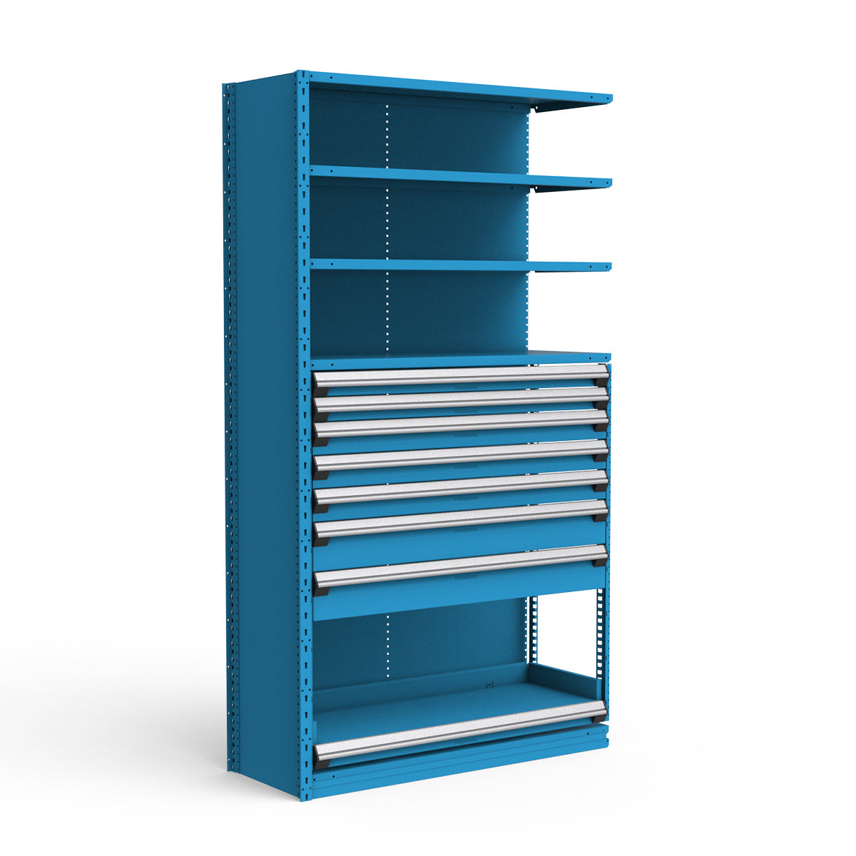 Shelving with Drawers - 48"H Drawer Bank - 7 drawers (Add-On)