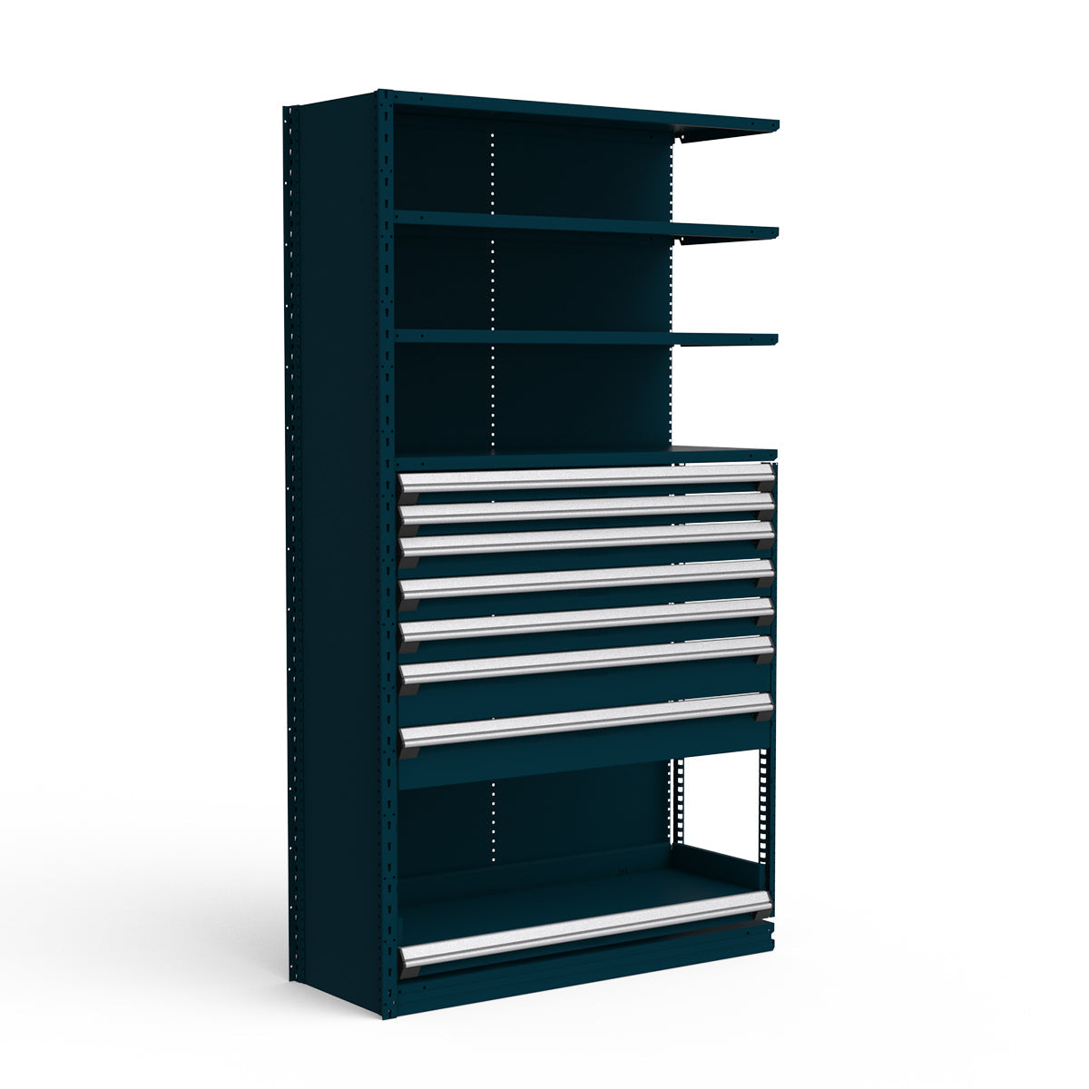 Shelving with Drawers - 48"H Drawer Bank - 7 drawers (Add-On)