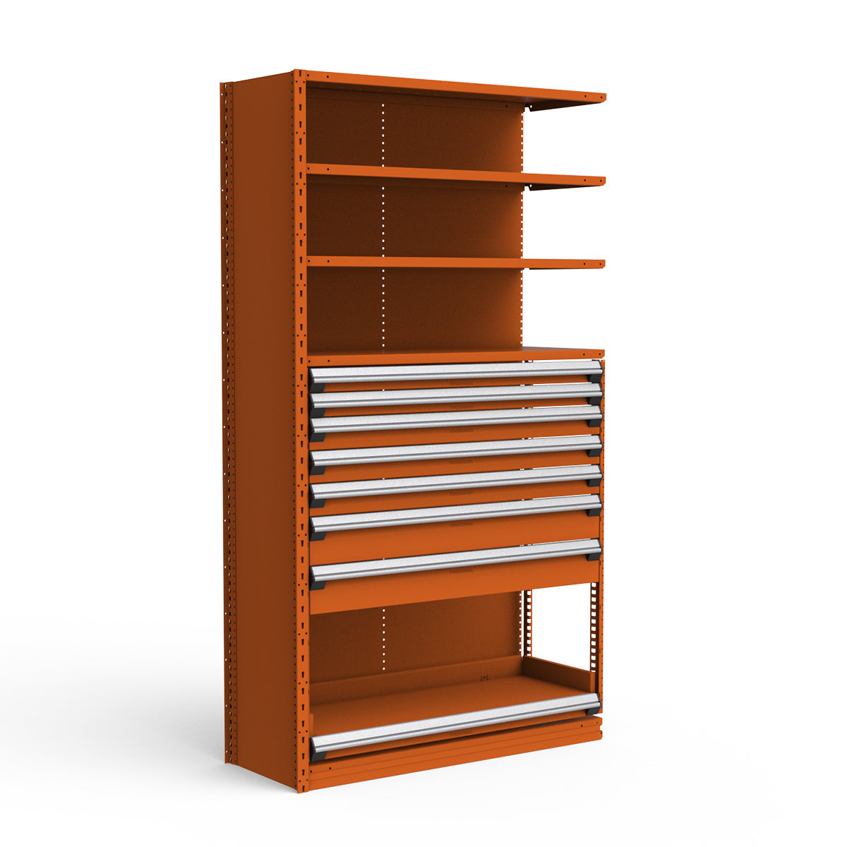 Shelving with Drawers - 48"H Drawer Bank - 7 drawers (Add-On)