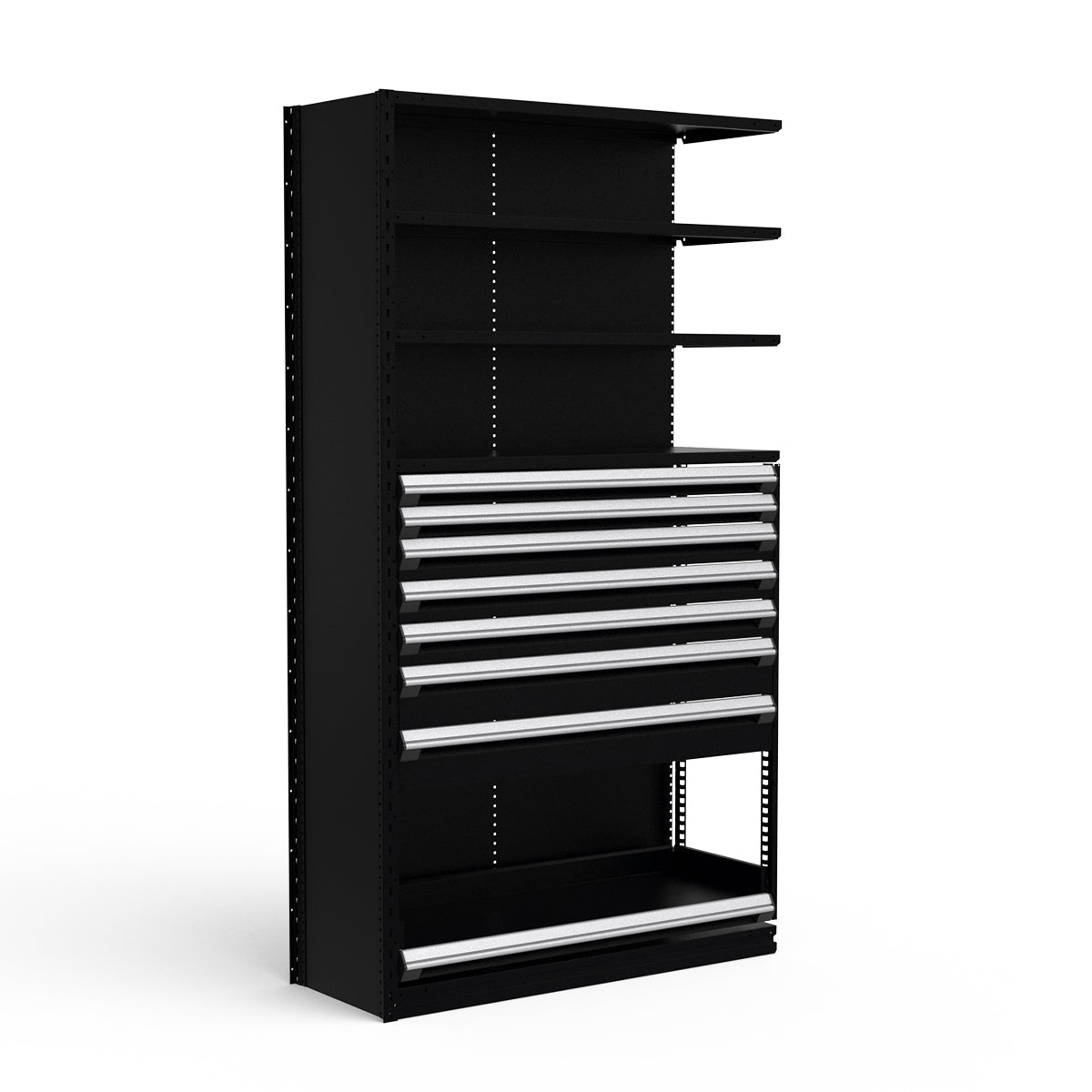 Shelving with Drawers - 48"H Drawer Bank - 7 drawers (Add-On)
