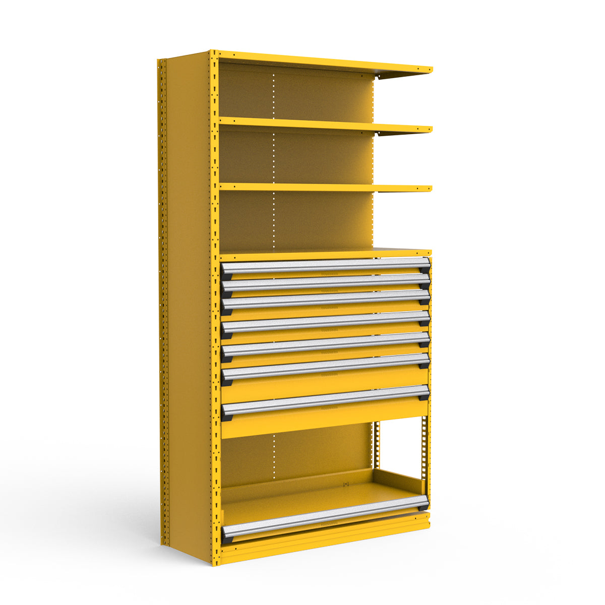 Shelving with Drawers - 48"H Drawer Bank - 7 drawers (Add-On)