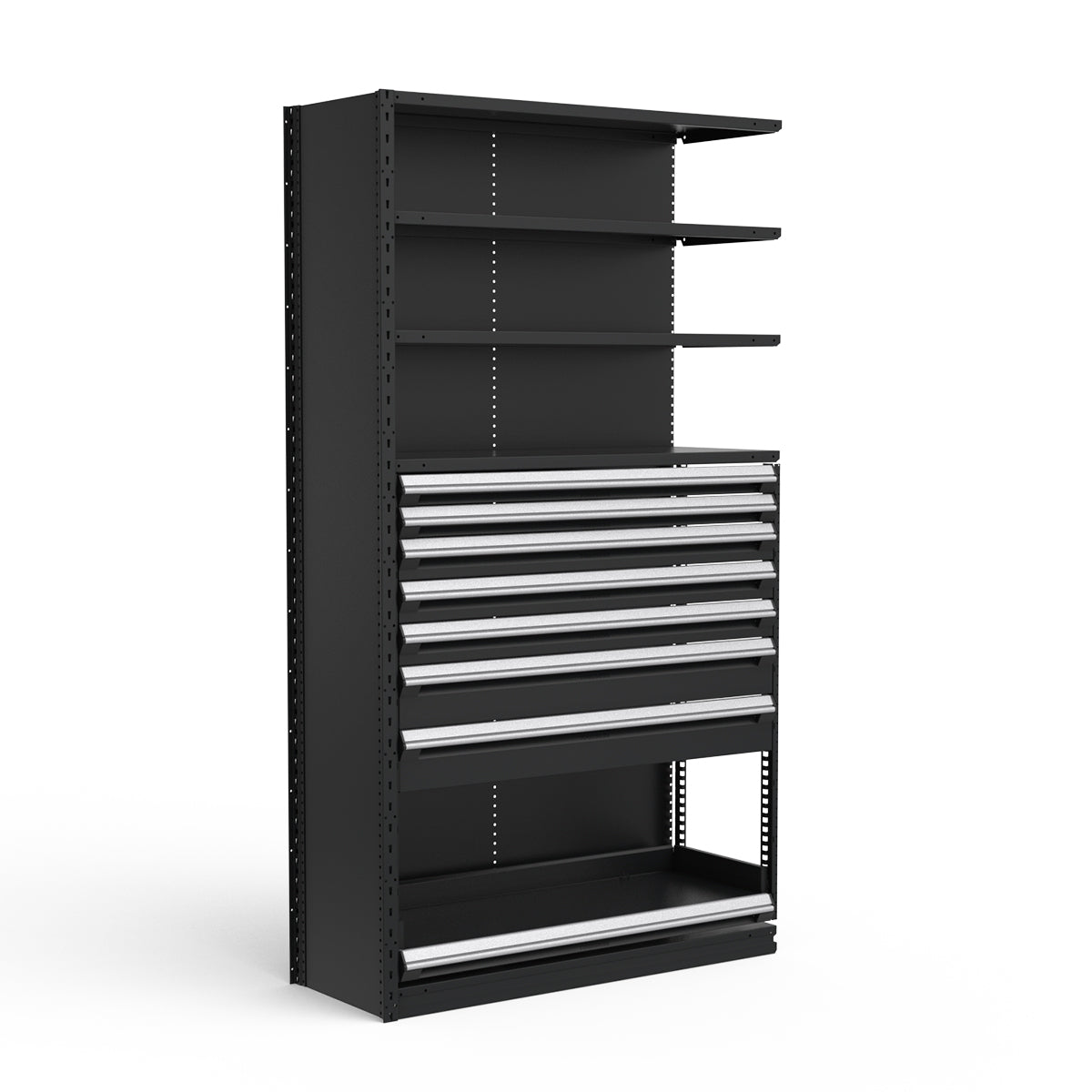 Shelving with Drawers - 48"H Drawer Bank - 7 drawers (Add-On)