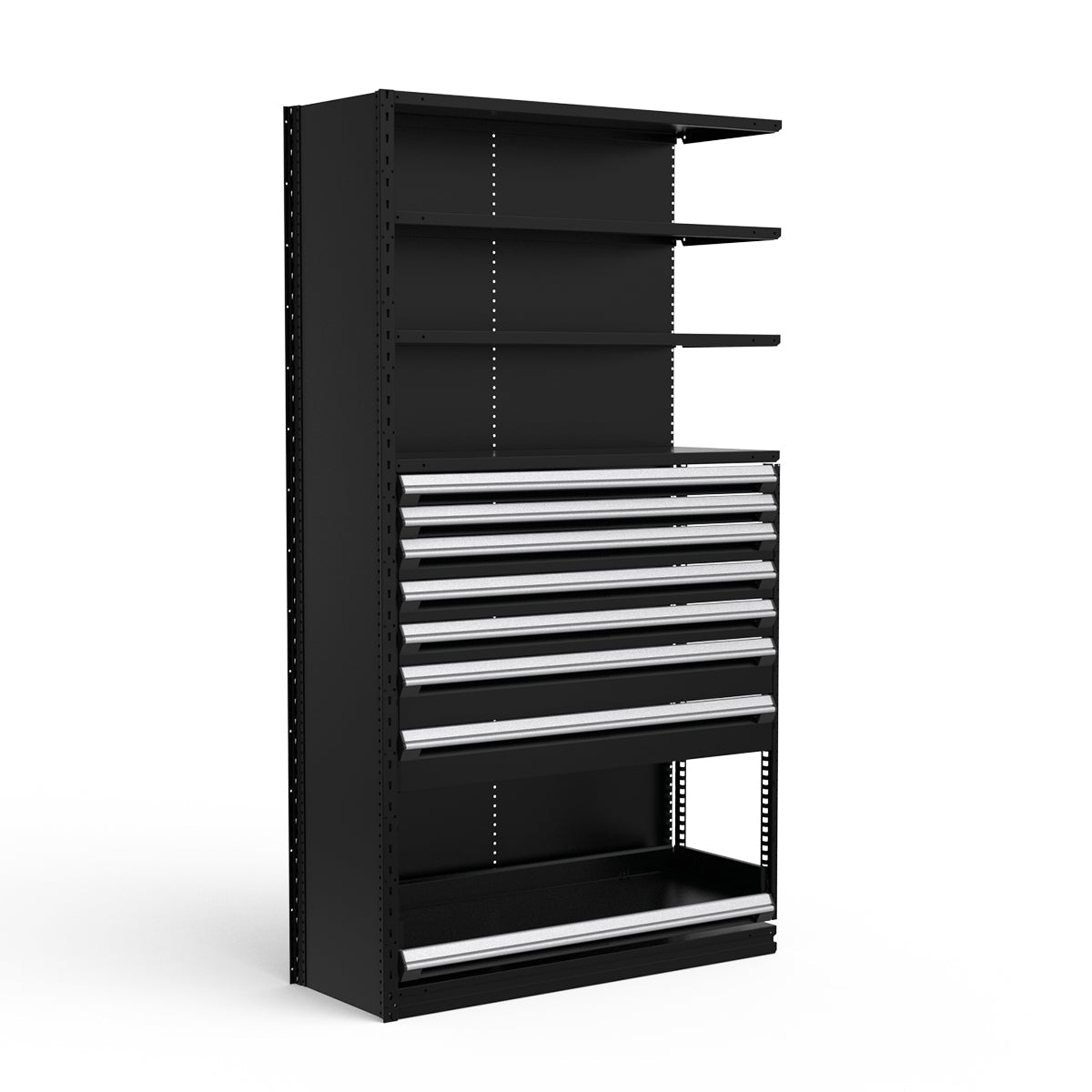 Shelving with Drawers - 48"H Drawer Bank - 7 drawers (Add-On)