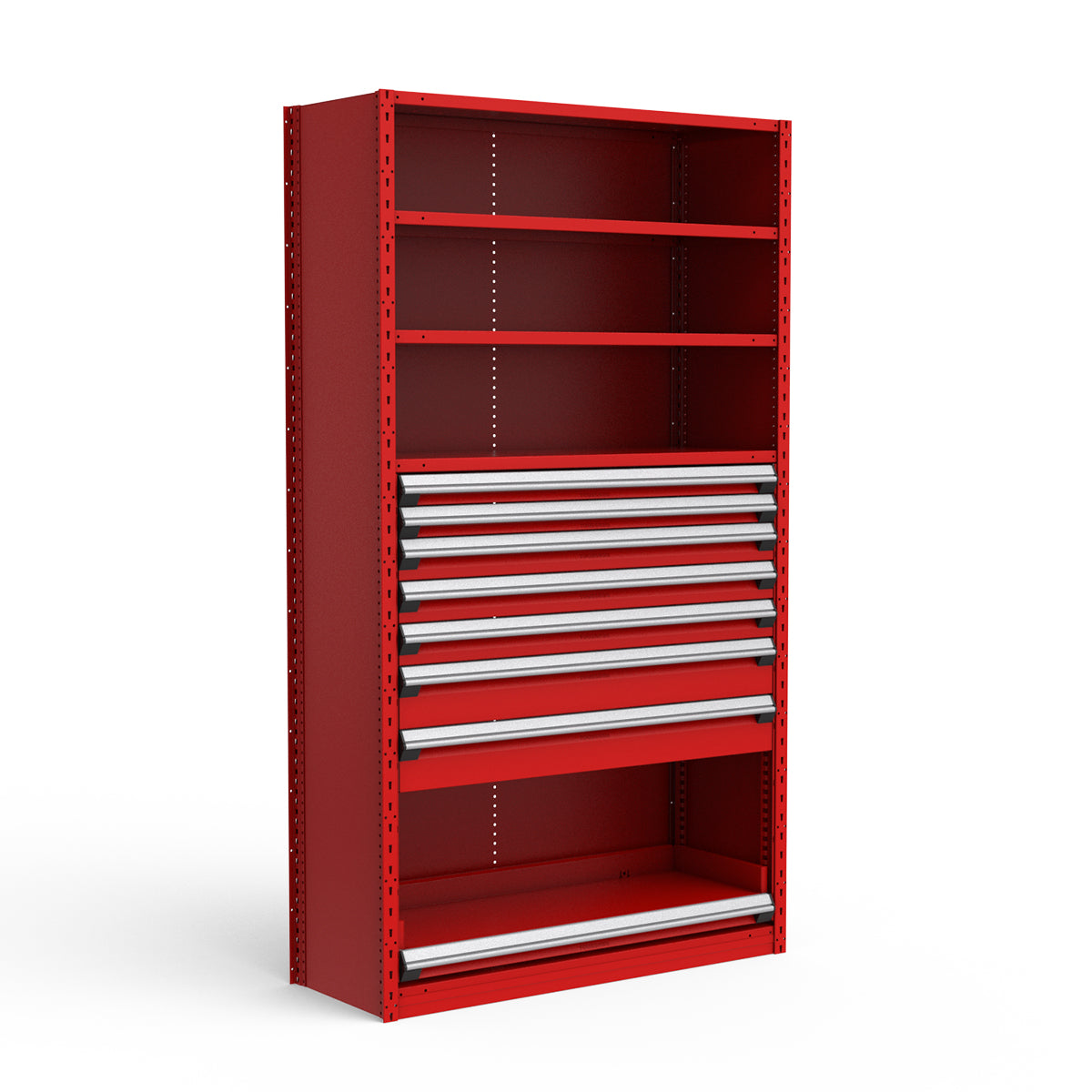 Shelving with Drawers - 48"H Drawer Bank - 7 drawers (Starter)