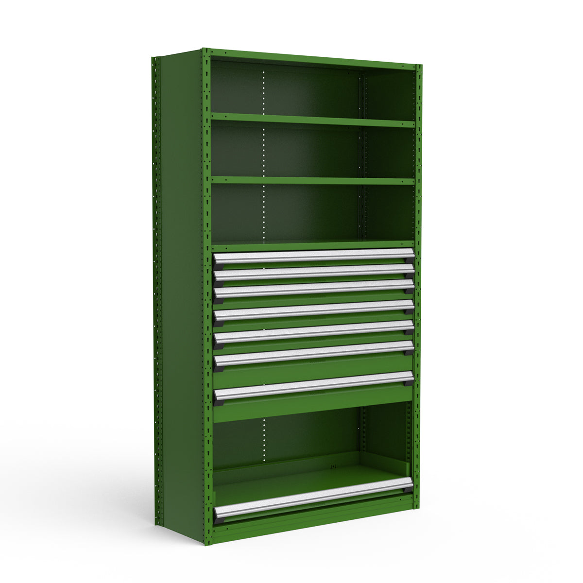 Shelving with Drawers - 48"H Drawer Bank - 7 drawers (Starter)