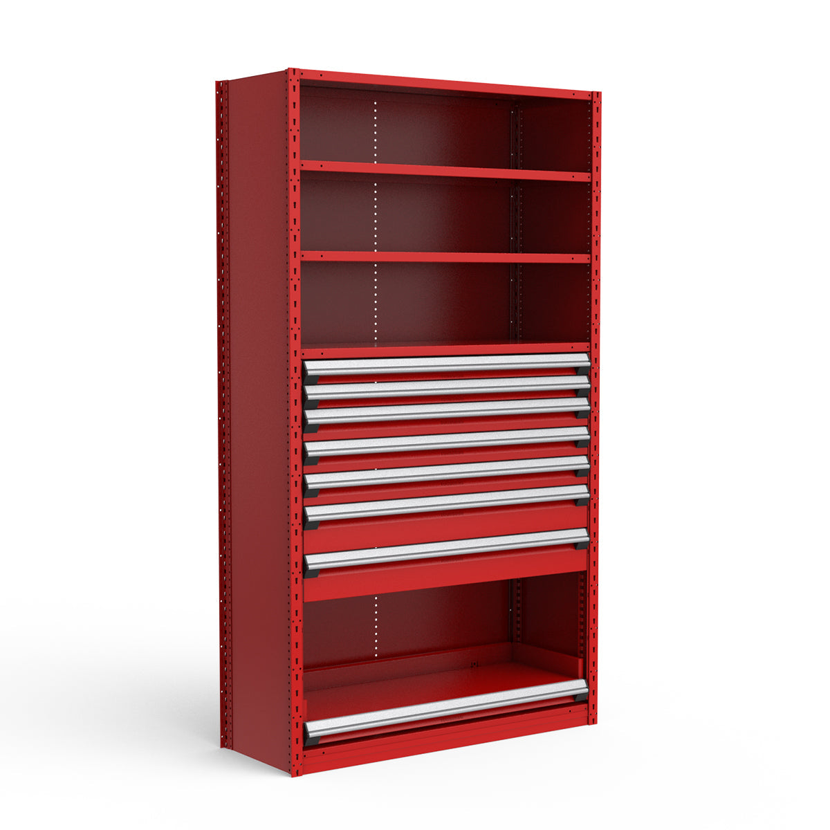 Shelving with Drawers - 48"H Drawer Bank - 7 drawers (Starter)