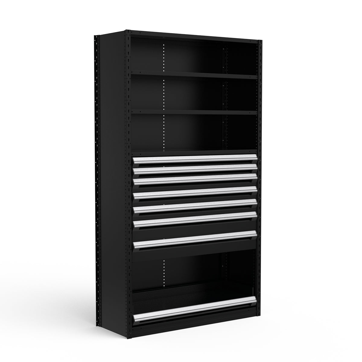 Shelving with Drawers - 48"H Drawer Bank - 7 drawers (Starter)