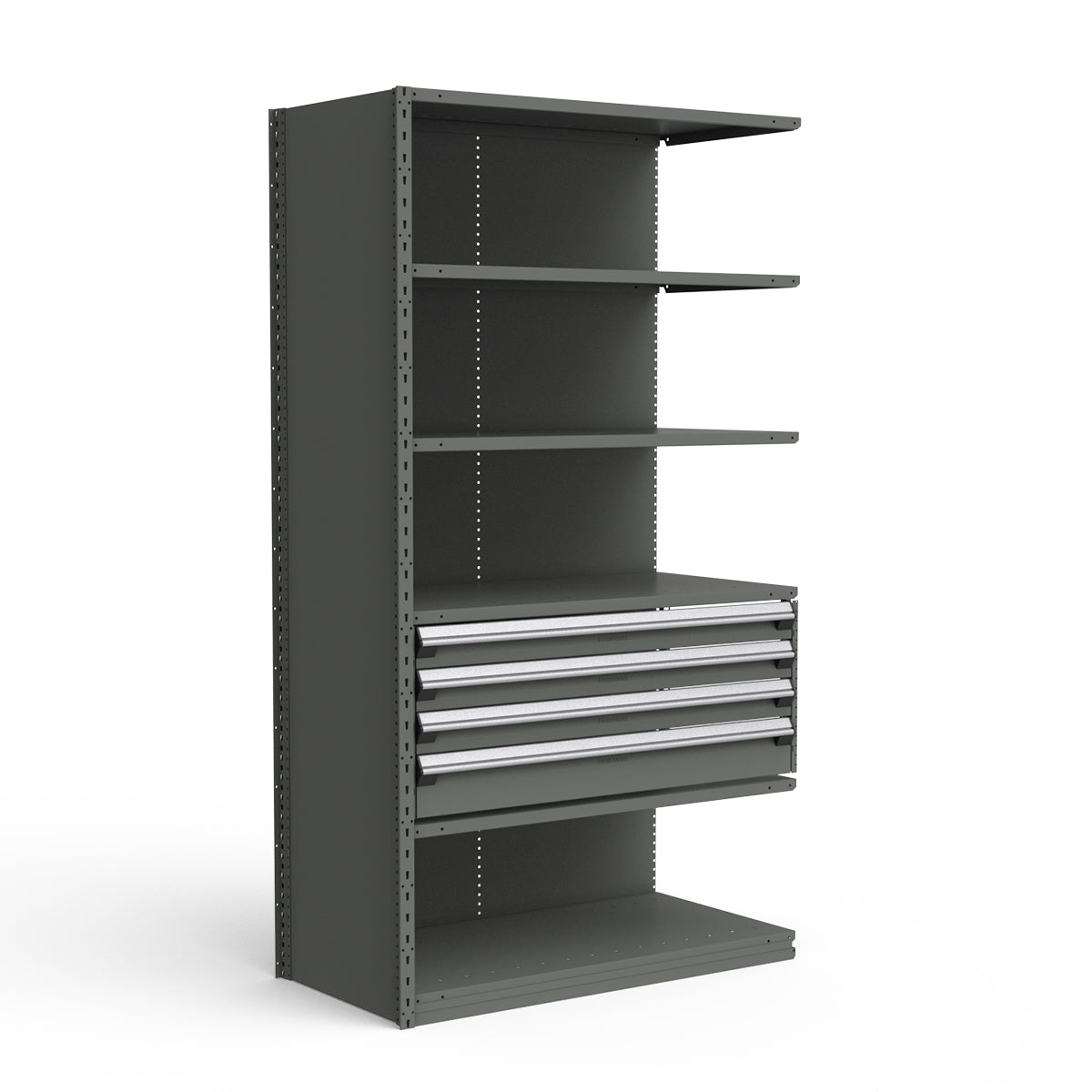 Shelving with Drawers - 18"H Drawer Bank - 4 drawers (Add-On)