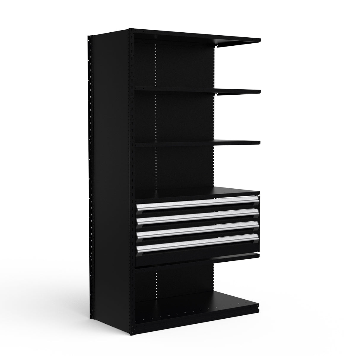 Shelving with Drawers - 18"H Drawer Bank - 4 drawers (Add-On)