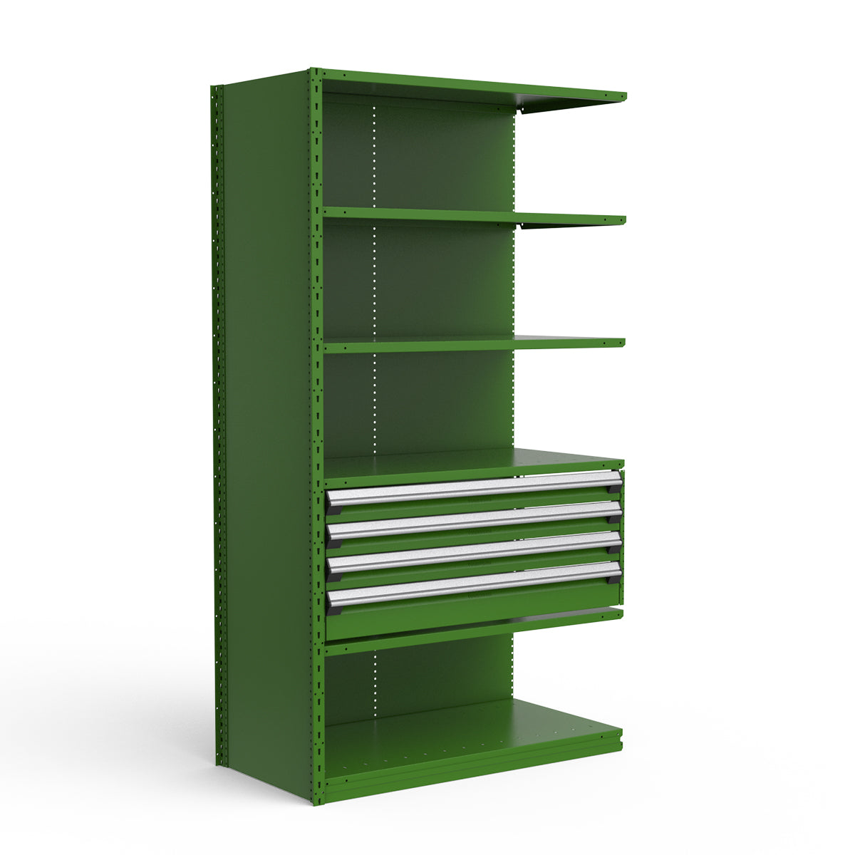 Shelving with Drawers - 18"H Drawer Bank - 4 drawers (Add-On)