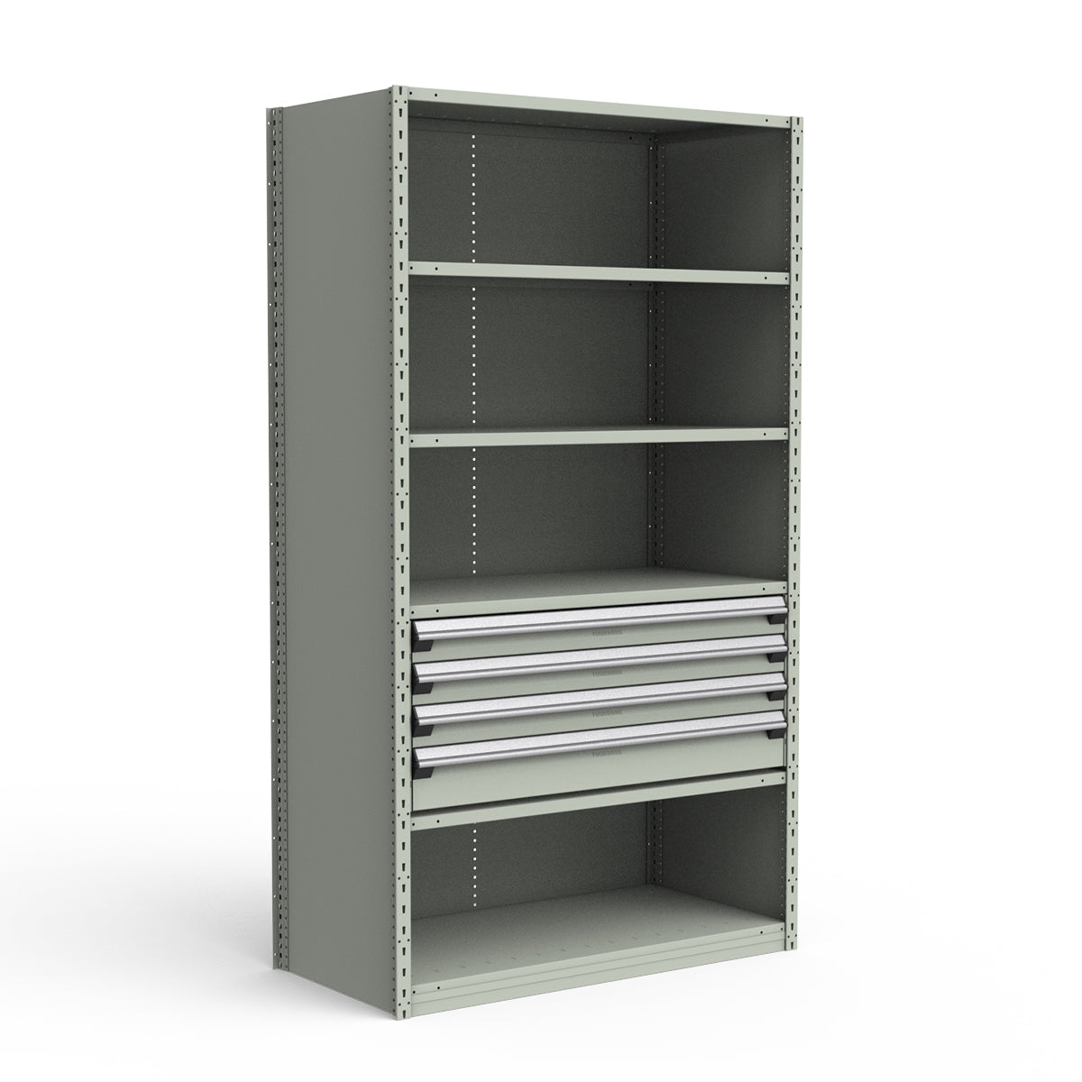 Shelving with Drawers - 18"H Drawer Bank - 4 drawers (Starter)