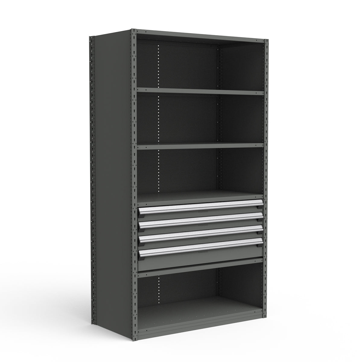 Shelving with Drawers - 18"H Drawer Bank - 4 drawers (Starter)