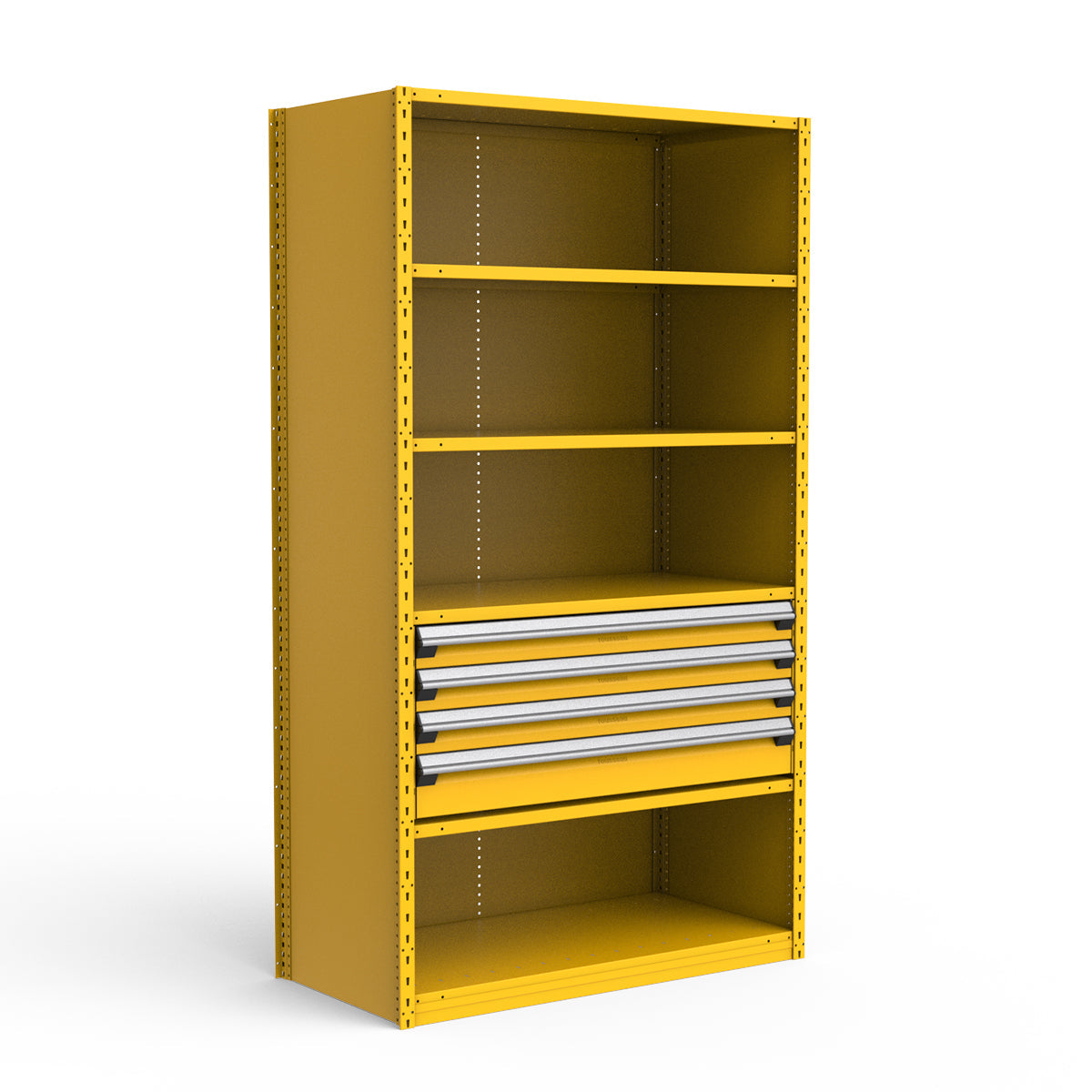 Shelving with Drawers - 18"H Drawer Bank - 4 drawers (Starter)