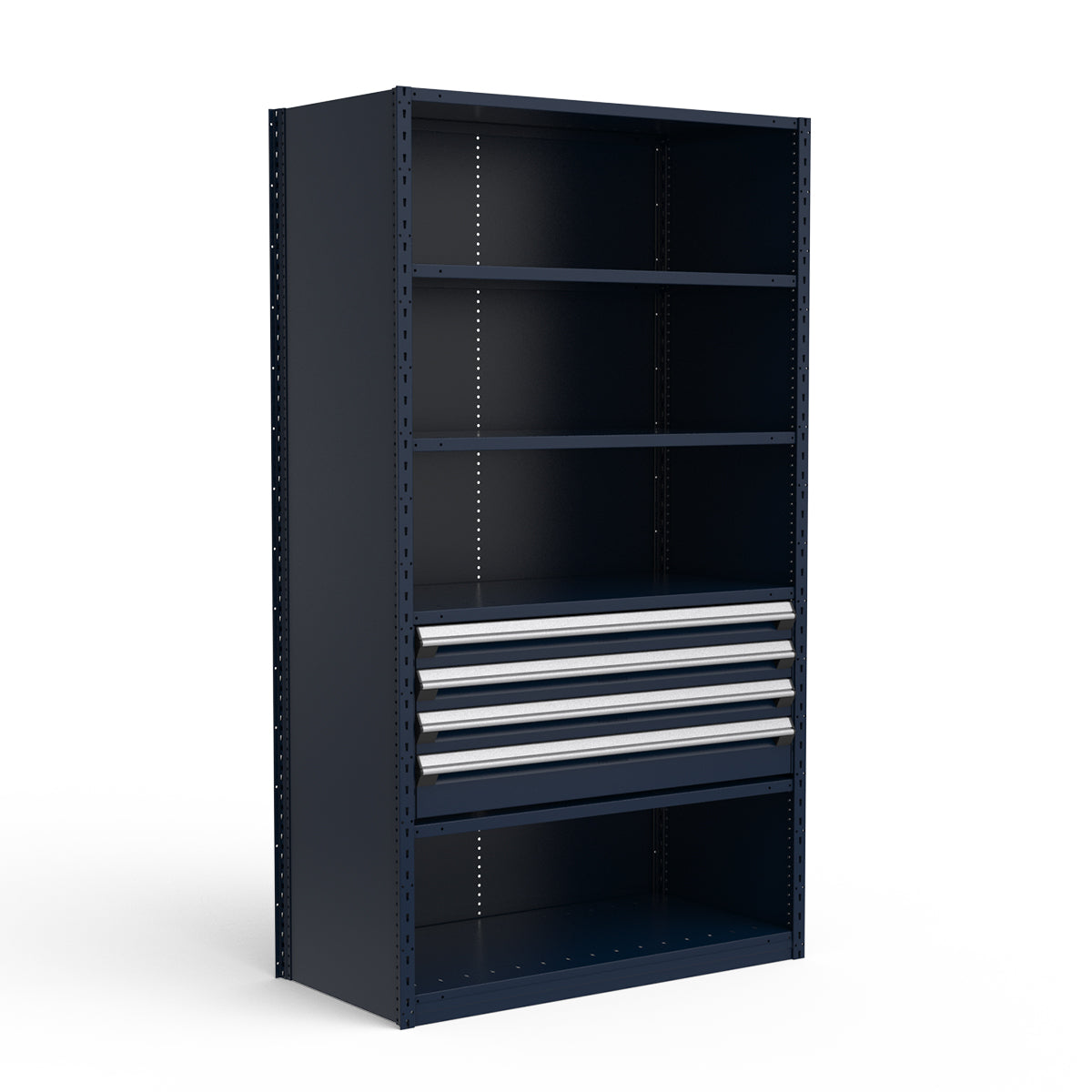 Shelving with Drawers - 18"H Drawer Bank - 4 drawers (Starter)