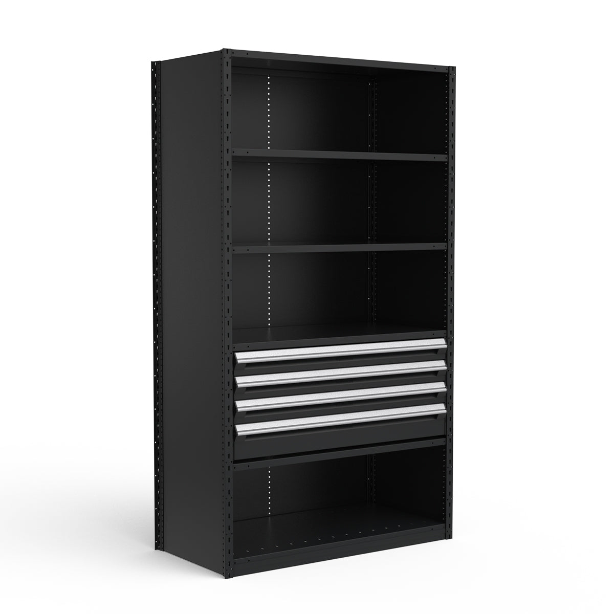 Shelving with Drawers - 18"H Drawer Bank - 4 drawers (Starter)