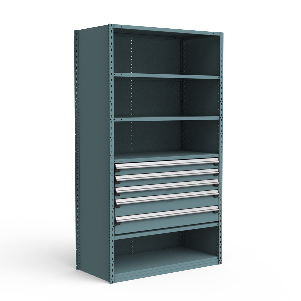 Shelving with Drawers - 24"H Drawer Bank - 5 drawers (Starter)