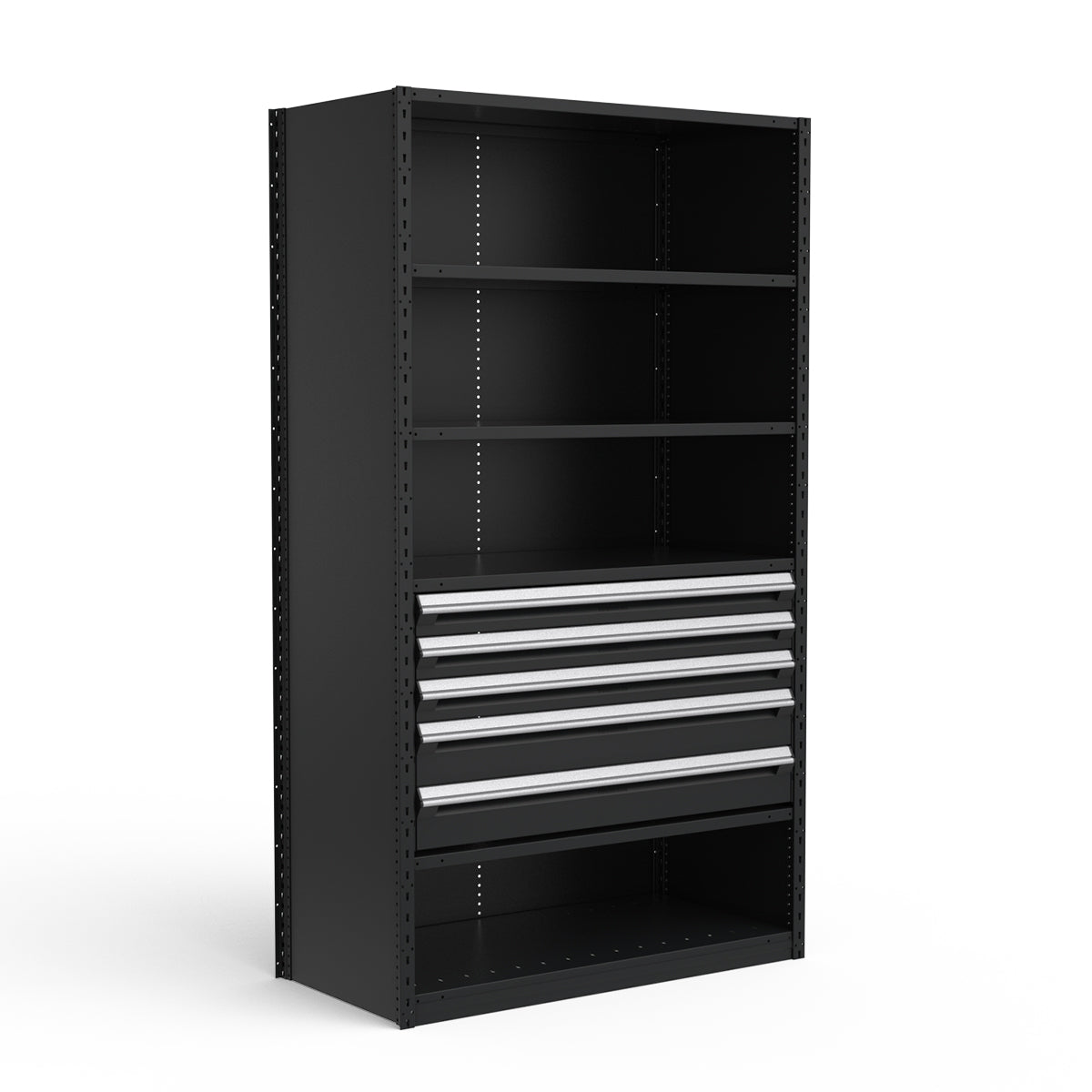 Shelving with Drawers - 24"H Drawer Bank - 5 drawers (Starter)