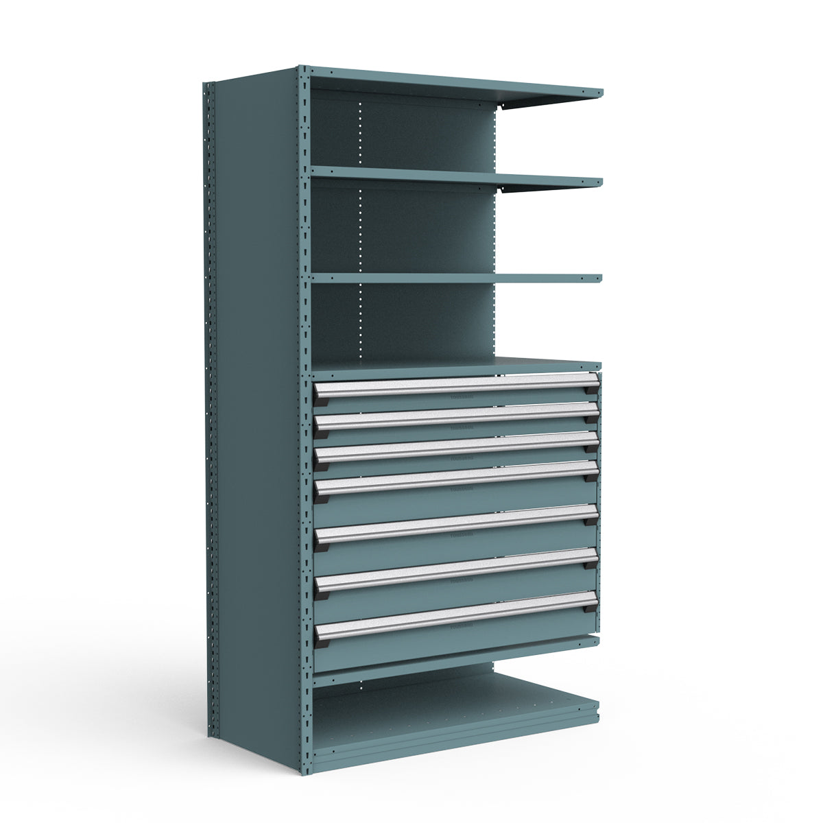 Shelving with Drawers - 36"H Drawer Bank - 7 drawers (Add-On)