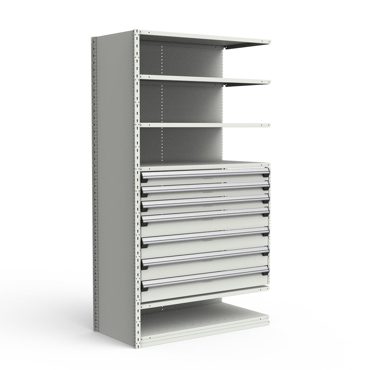 Shelving with Drawers - 36"H Drawer Bank - 7 drawers (Add-On)