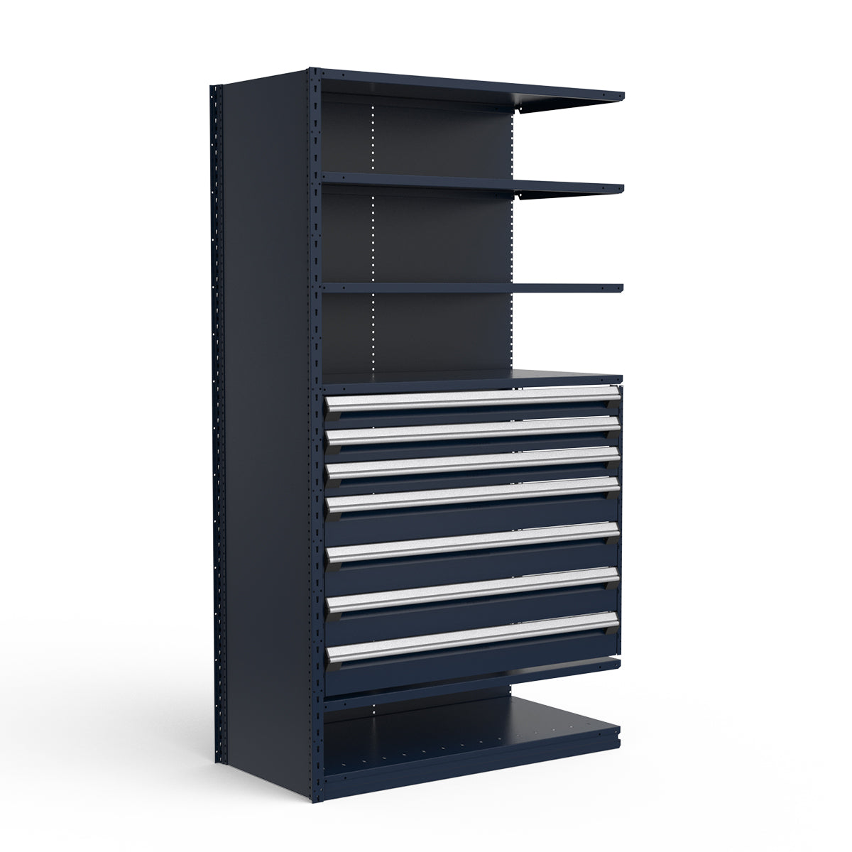 Shelving with Drawers - 36"H Drawer Bank - 7 drawers (Add-On)